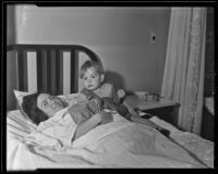 Lucille Truesdell and her 20-month-old son Myron, Los Angeles, 1935