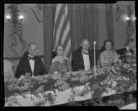 U.S. Navy admirals guests at Ebell Club Dinner, Los Angeles, 1935