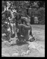 Centinela Springs Pageant rehearsal with Owen Evans, Centinela Park, Inglewood, 1935