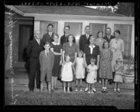 Glittenberg and Davis families Christian missionaries in China, home on a year's furlough in Los Angeles, Calif., 1941