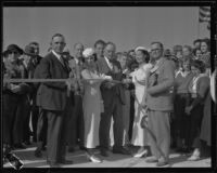 Bridge opening ceremony, Costa Mesa, 1934