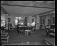 Lounge room of Stock Exchange Club, Los Angeles, 1935