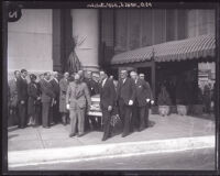 Funeral for Sheriff Martin Aguirre at the Elks' Temple, Los Angeles, 1929