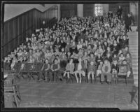 A crowd of children, Los Angeles, 1935