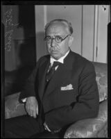 Pascual Ortiz Rubio, former president of Mexico, visits Los Angeles, Los Angeles, 1932