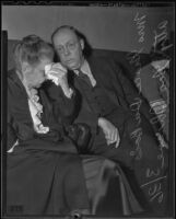 Grace DuBois, accused of murdering her son, defended by attorney George Shreve, Los Angeles, 1936