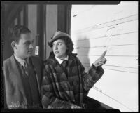 Gladys Hamiliton and John Carl Whiteley, witnesses at Busby Berkeley's trial, Los Angeles, 1936