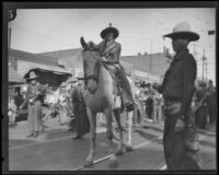 American Legion (?) procession on East First Street, Los Angeles, 1920s