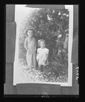 Kathy Fiscus and her cousin Gus Lyon, 1949