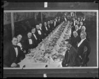 Banquet possibly related to the choreographer LeRoy Prinz and his wife, Los Angeles, 1930s (?)