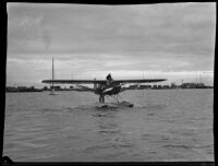 Dr. Richard Light and Robert Wilson stop in San Pedro as they travel the world, San Pedro, 1935