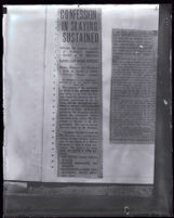 Los Angeles Examiner newspaper clipping about murder suspect Arthur Burch, 1921