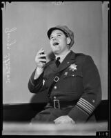 Officer George Stinson sings, Los Angeles, 1935