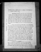 Affidavit of Mrs. M. Wilde as relates to Aimee Semple McPherson disappearance case, 1926