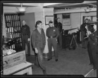 Willard James Turntine in custody, Los Angeles, 1936