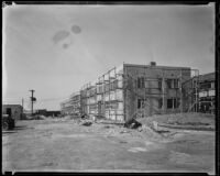 Construction of the North American Aviation Inc. plant at Mines Field, Los Angeles, 1936