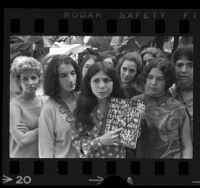 Victoria Hodgetts with other women artists in Los Angeles, Calif. , 1971