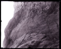 Side of a mountain in the San Gabriel Dam, Los Angeles County, 1920s