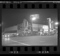 Prostitute hang out, the Gold Cup restaurant on Hollywood Blvd., Hollywood (Los Angeles), 1977