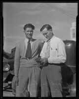 Jack Boykin and Police Captain Owen Murphy, Long Beach, 1935