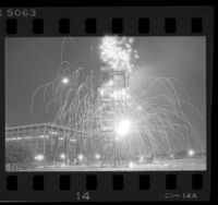 Fireworks during Street Scene festival in Los Angeles, Calif., 1986