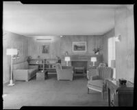 Living room of a $10,000 model house at the Los Angeles National Housing Exposition, Los Angeles, 1935