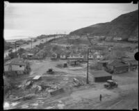 Roosevelt Highway where it crosses Topanga Creek, Malibu, 1933