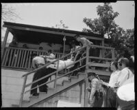 Angustain family evicted from home in Chavez Ravine, Los Angeles (Calif.)