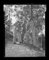 Russell Wallin, Henry Coil Jr., and Leif Rikhof, Mt. Rubidoux, Riverside, 1946