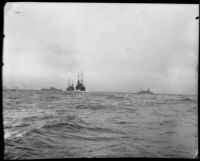 Navy battleships, Southern California, 1933