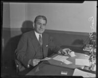 Leon M. Allen observes travel conditions in Southern California, Los Angeles, 1935