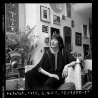 Comedian Lily Tomlin in her home in Los Angeles, Calif., 1976