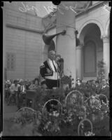 Governor James Rolph delivers speech at 