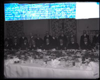 College administrators and British newspaper editors at a luncheon at the California Club, Los Angeles, 1928