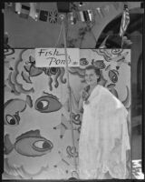 Mary Plimpton, assistant at Old Plaza Mission Restoration Fiesta, Los Angeles, 1935