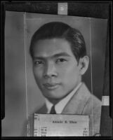 Amado E. Dino is to attend the Los Angeles inaugural program for the Philippine Commonwealth, Los Angeles, 1935