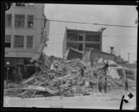 Earthquake-damaged San Marcos Building, Santa Barbara, 1925