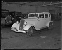 Police Deptartment car, Los Angeles, 1930s