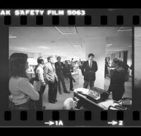 Tom Johnson, publisher of the Los Angeles times, speaks at the Washington Journalism Center. D. 1981