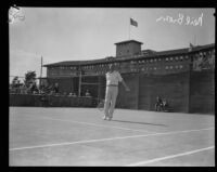 Neil Brown plays at the Los Angeles Tennis Club, Los Angeles, ca. 1927