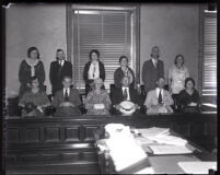 Jury from David H. Clark's first murder trial, Los Angeles, 1931