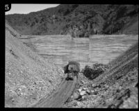 Construction of Big Dalton Dam, Glendora (vicinity), between 1928 and 1929