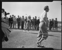 Unidentified golfers at the Los Angeles Open, 1933