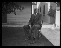 Dr. D. Willard Lyon, exchange professor at USC, Los Angeles, 1930