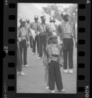 Compton High School band at event honoring Berry Gordy in Compton, Calif., 1988