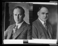 Portraits of J. B. Ransom, and Judge Dudley Valentine