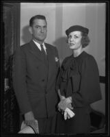 Richard William Fewel and his soon-to-be wife Mary Kathryn Reticker Robinson, Los Angeles, 1935