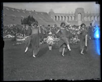 Women dancing in May Day festival at Los Angeles Coliseum, Los Angeles, 1925