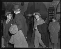 George Burns at Grand Central Air Terminal, Glendale, 1938