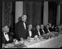 Justice William H. Waste speaks at the 90th anniversary of the YMCA, 1934